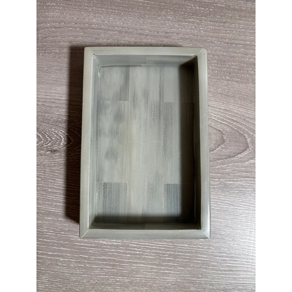 Pigeon & Poodle Bone Inlay Decorative Vanity Tray Rectangle Small Catchall